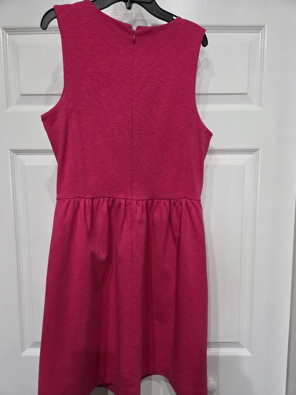 J. Crew Hot Pink Sleeveless Fit-and-Flare Dress